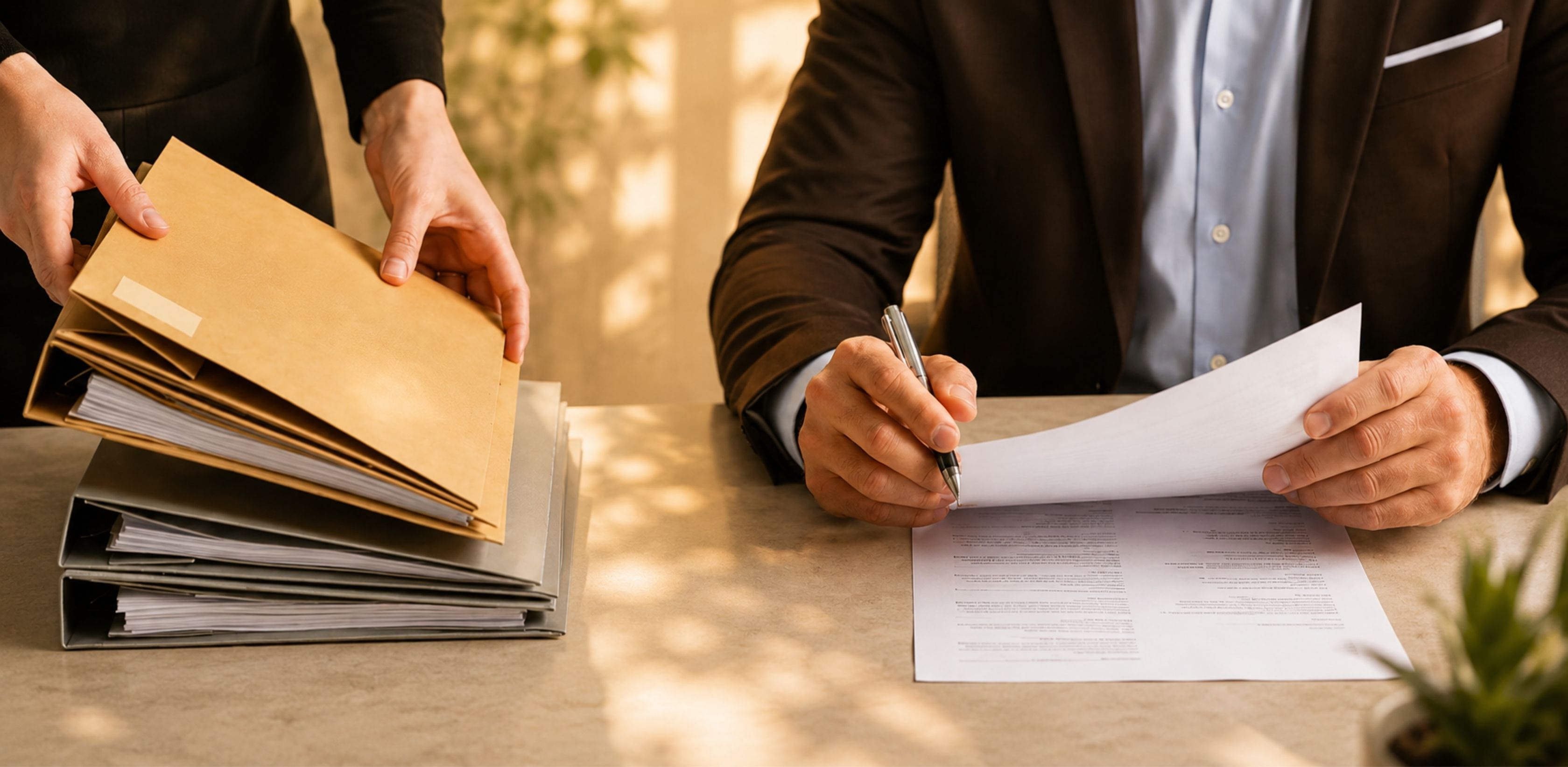 An image of a bookkeeper helping an accountant